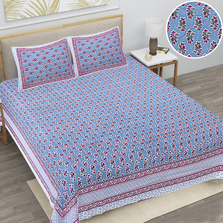 180TC Cotton Queen Bedsheet Set by elanorhomes