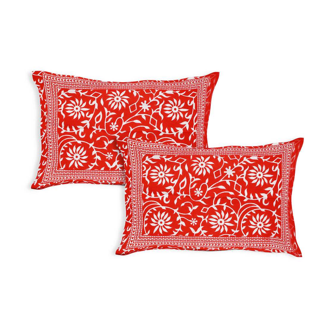 Gulbahar 100% Cotton Queen Bedsheet Set – 90x100 in with 2 Pillow Covers