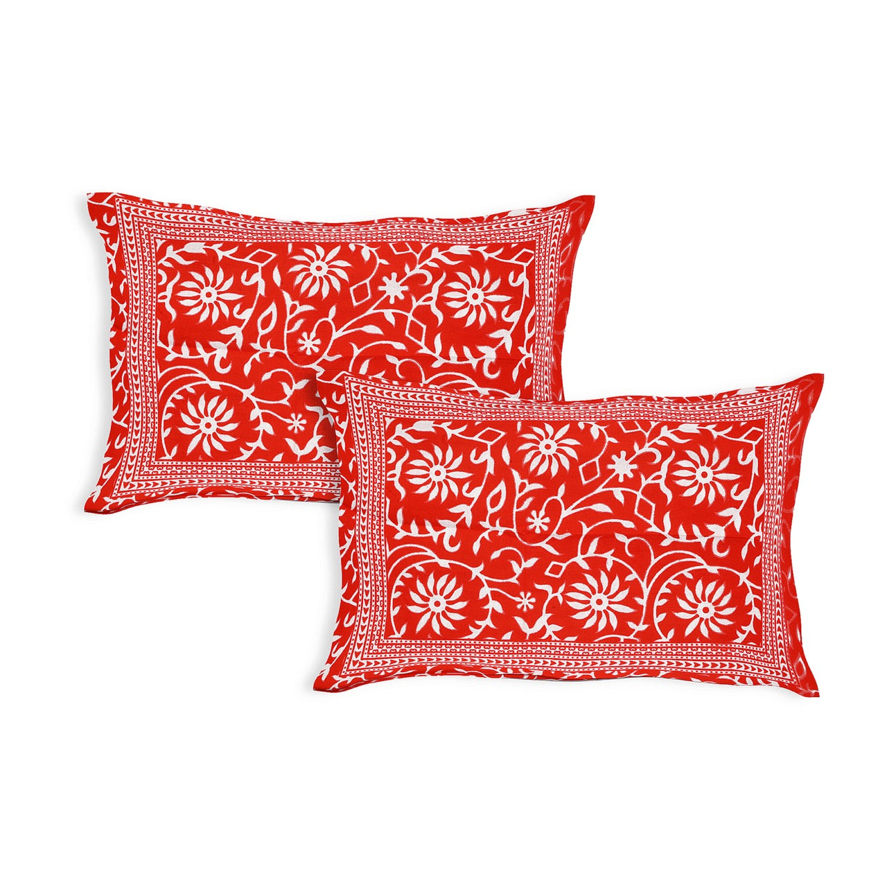 Gulbahar 100% Cotton Queen Bedsheet Set – 90x100 in with 2 Pillow Covers
