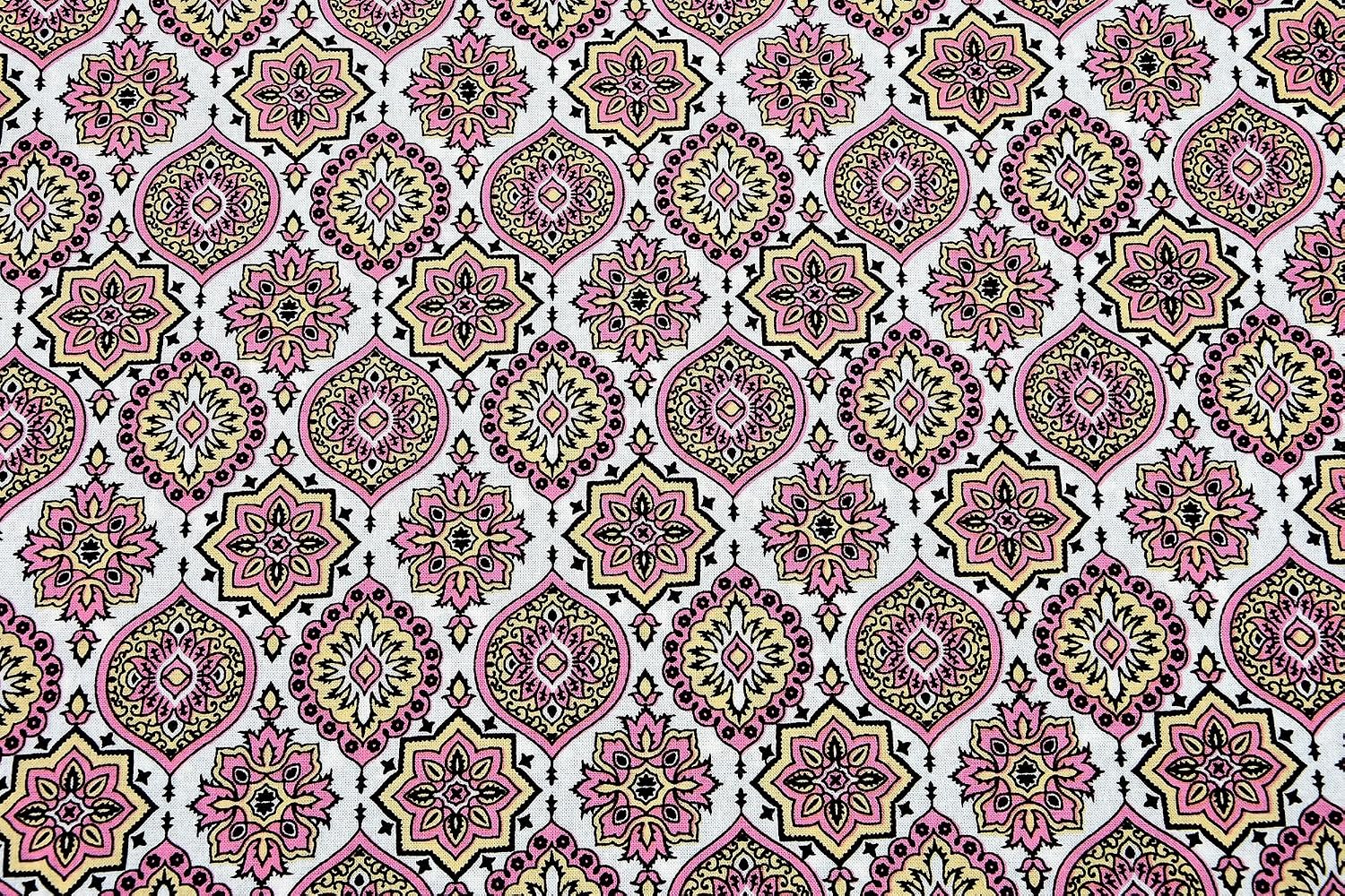 Gulabi Chhaon Hand Block Printed Cotton King Bedsheet Set | 90×108 | 240 TC