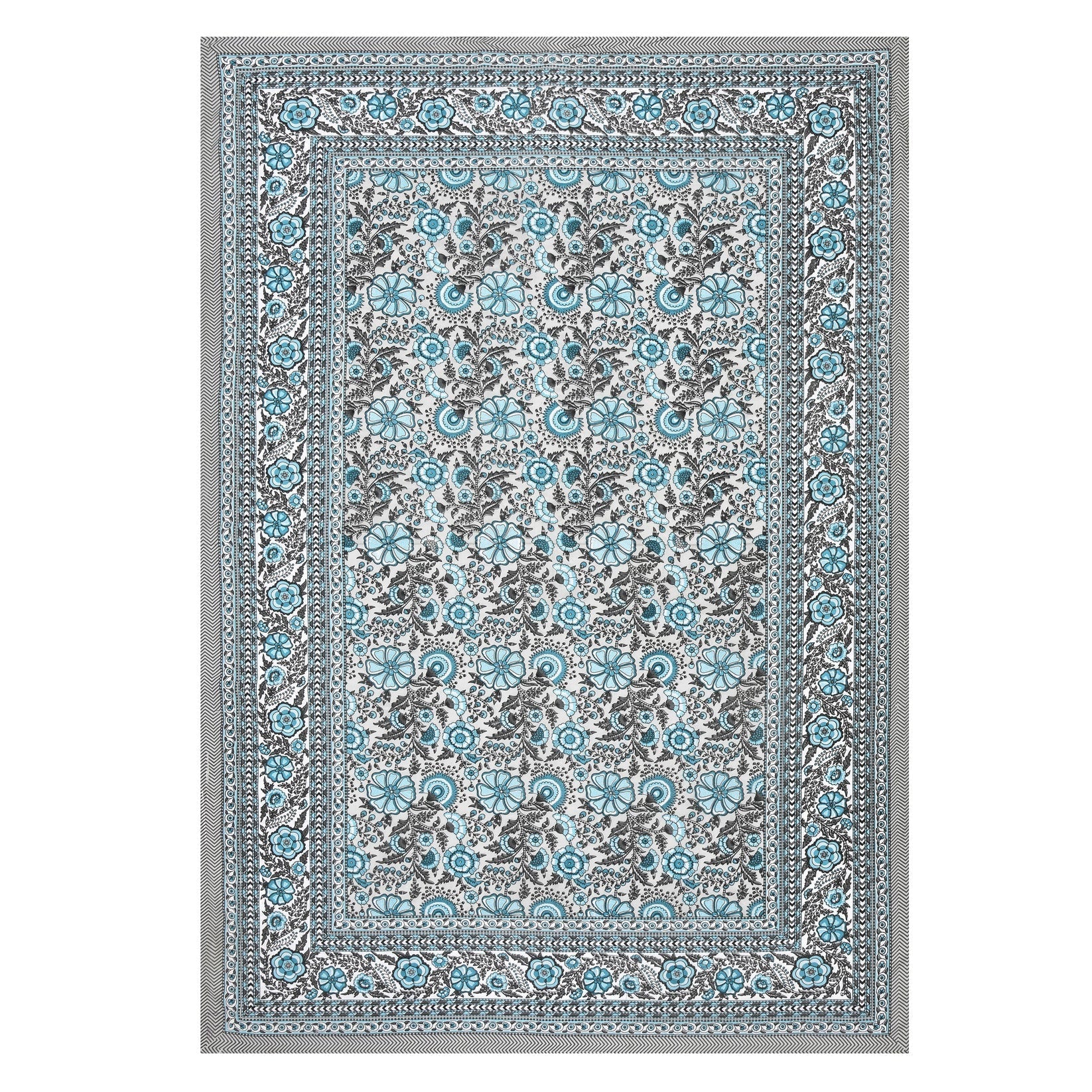 Bechelor Fulwari Hand Block Printed Cotton Single Bedsheet | 60x90 inches