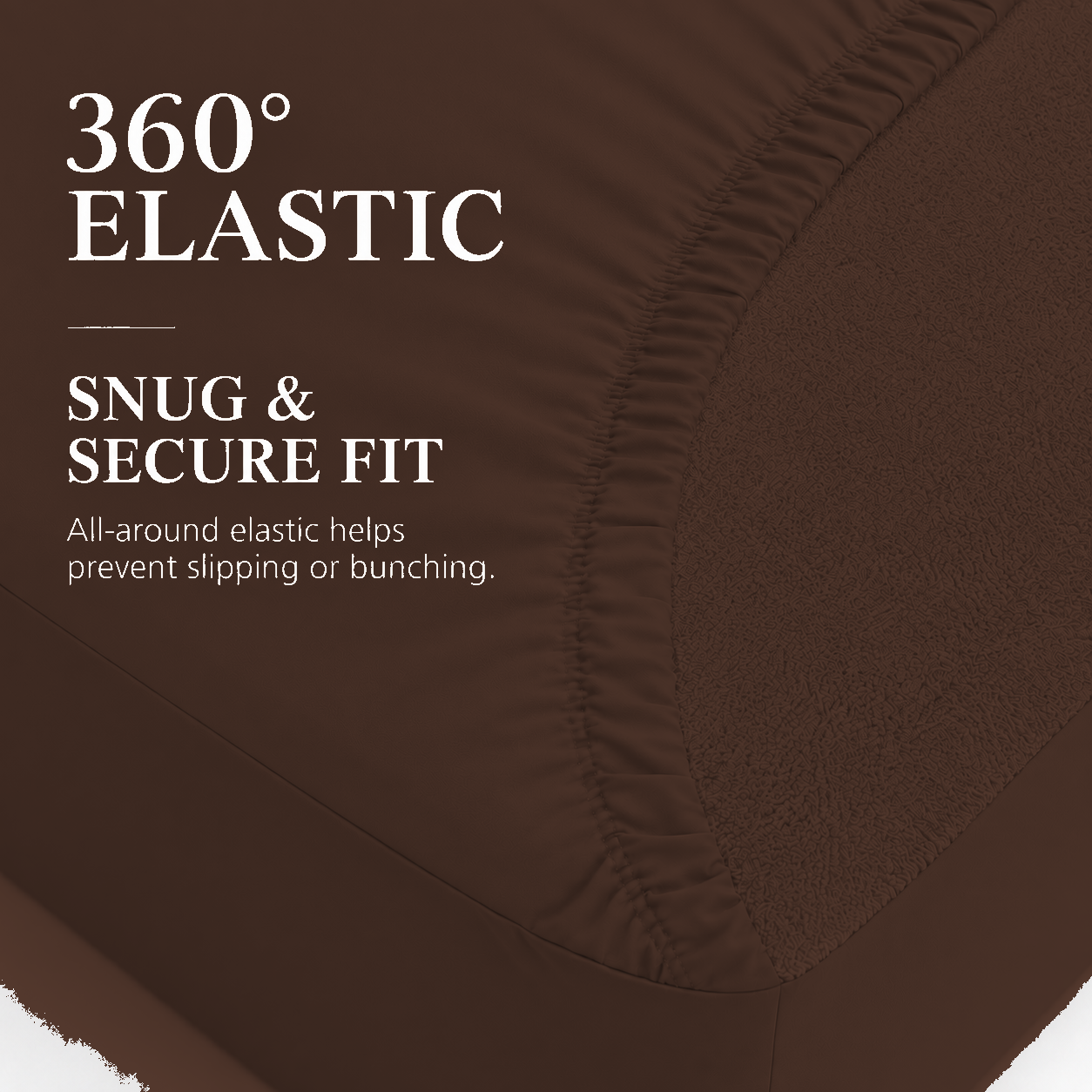 Water Proof Terry Cotton Feel Mattress Protector | Coffee Brown | Machine Washable | Super Soft | Fits Mattress Upto 10 inches