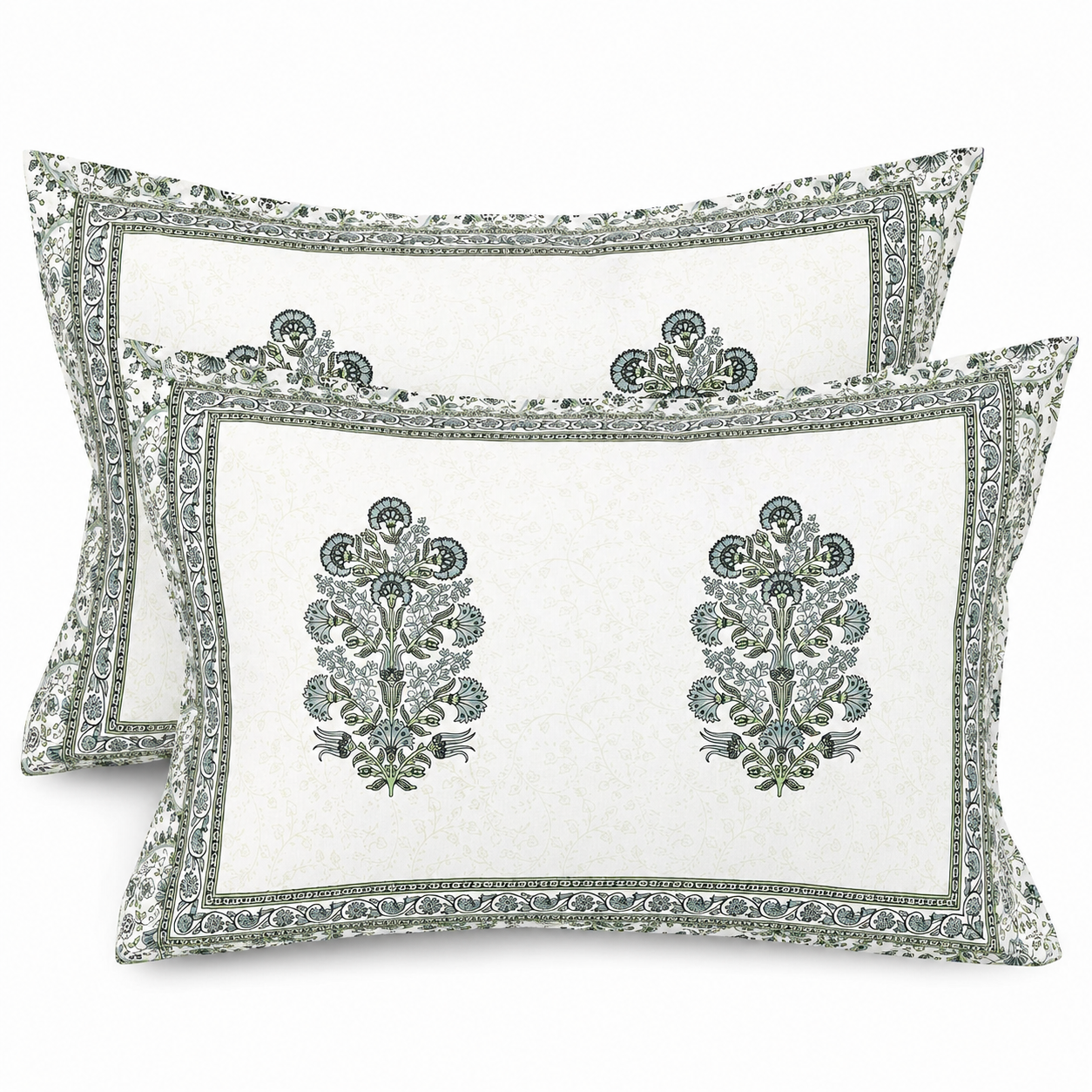 Forest Glow Cotton Pillow Cover Set of 2 (17x28 in)