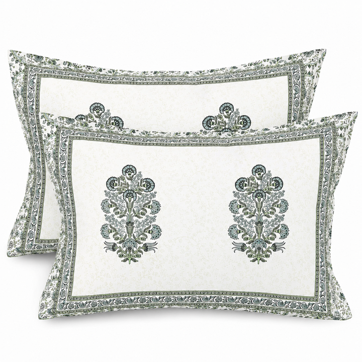 Forest Glow Cotton Pillow Cover Set of 2 (17x28 in)