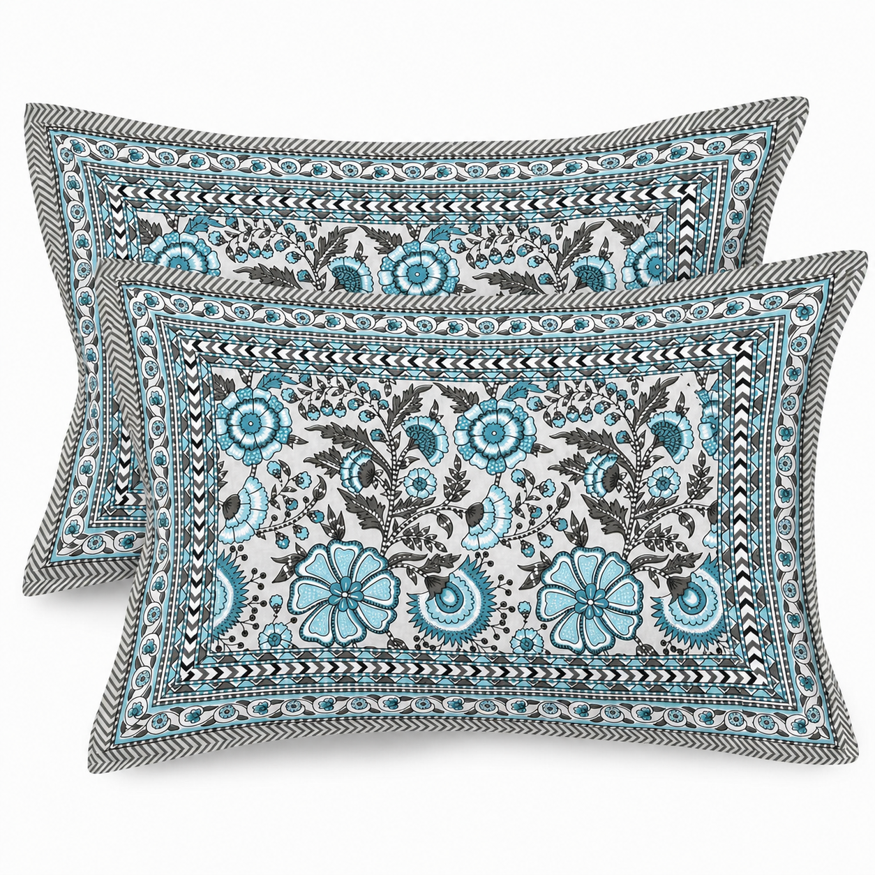 Zippered Cotton Pillow Covers by elanorhomes