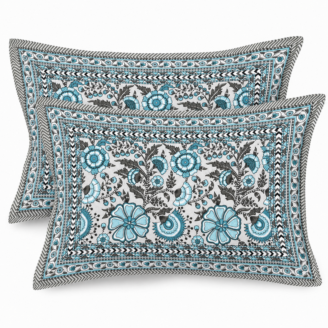 Zippered Cotton Pillow Covers by elanorhomes