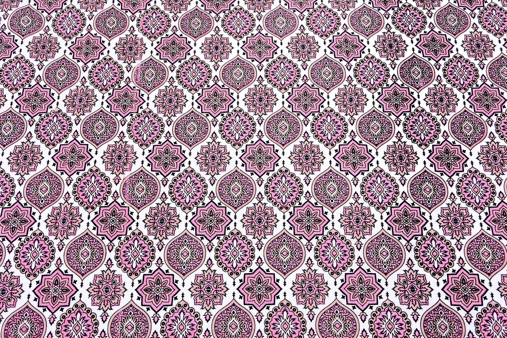 Gulabi Chhaon Hand Block Printed Cotton King Bedsheet Set | 90×108 | 240 TC