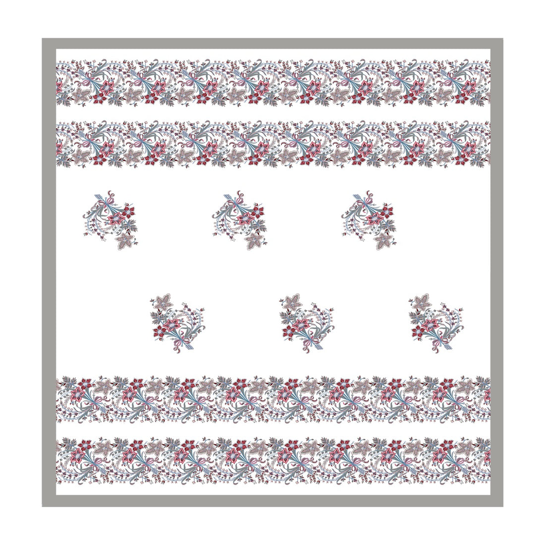 Rose Heritage Hand Block Printed Cotton King Bedsheet Set | 90x108 | 240 TC