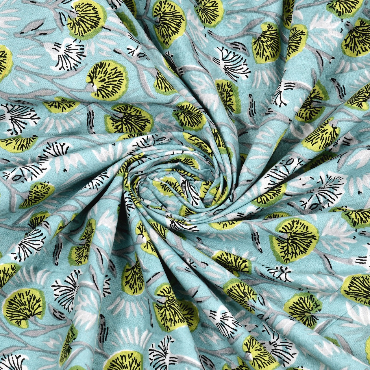 Royal Bloom Hand Block Printed Cotton King Bedsheet Set | 90x108 | 240 TC