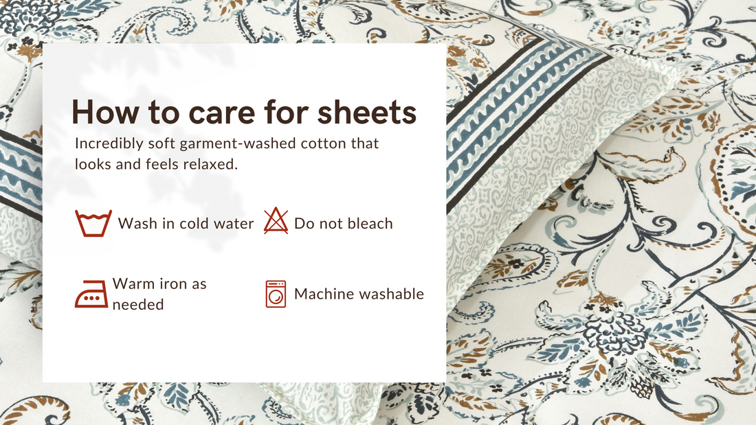 Blue Floral Feast Hand Block Printed Cotton King Bedsheet Set | 90×108 | 240 TC