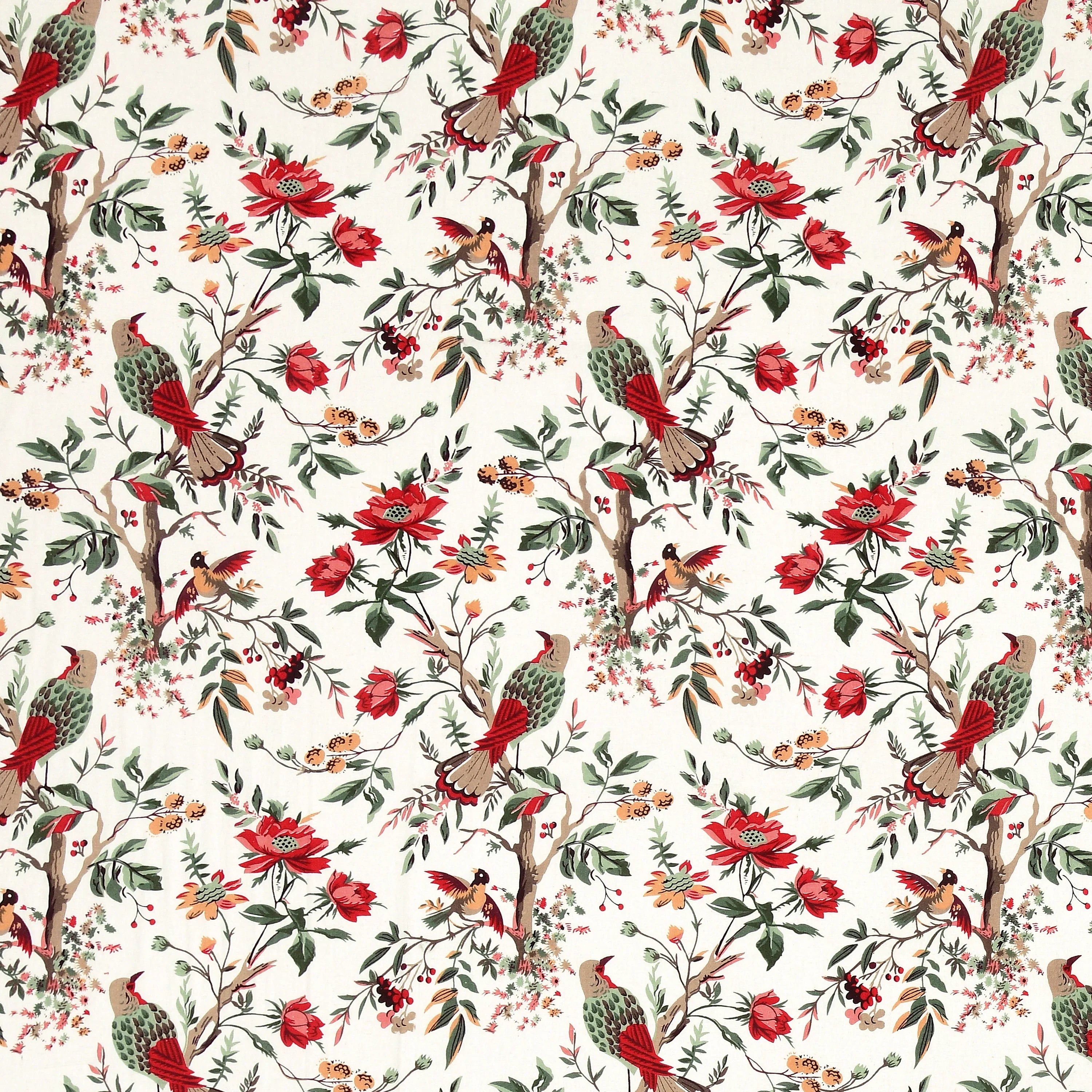 Flying Petals Hand Block Printed Cotton Single Bedsheet | 60x90 inches