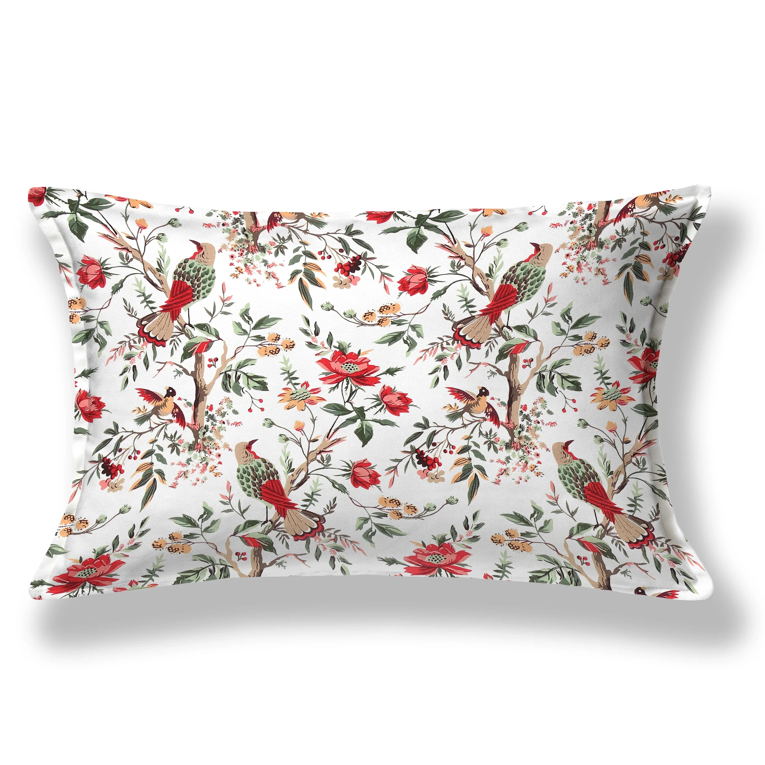 Flying Petals Hand Block Printed Cotton Single Bedsheet | 60x90 inches