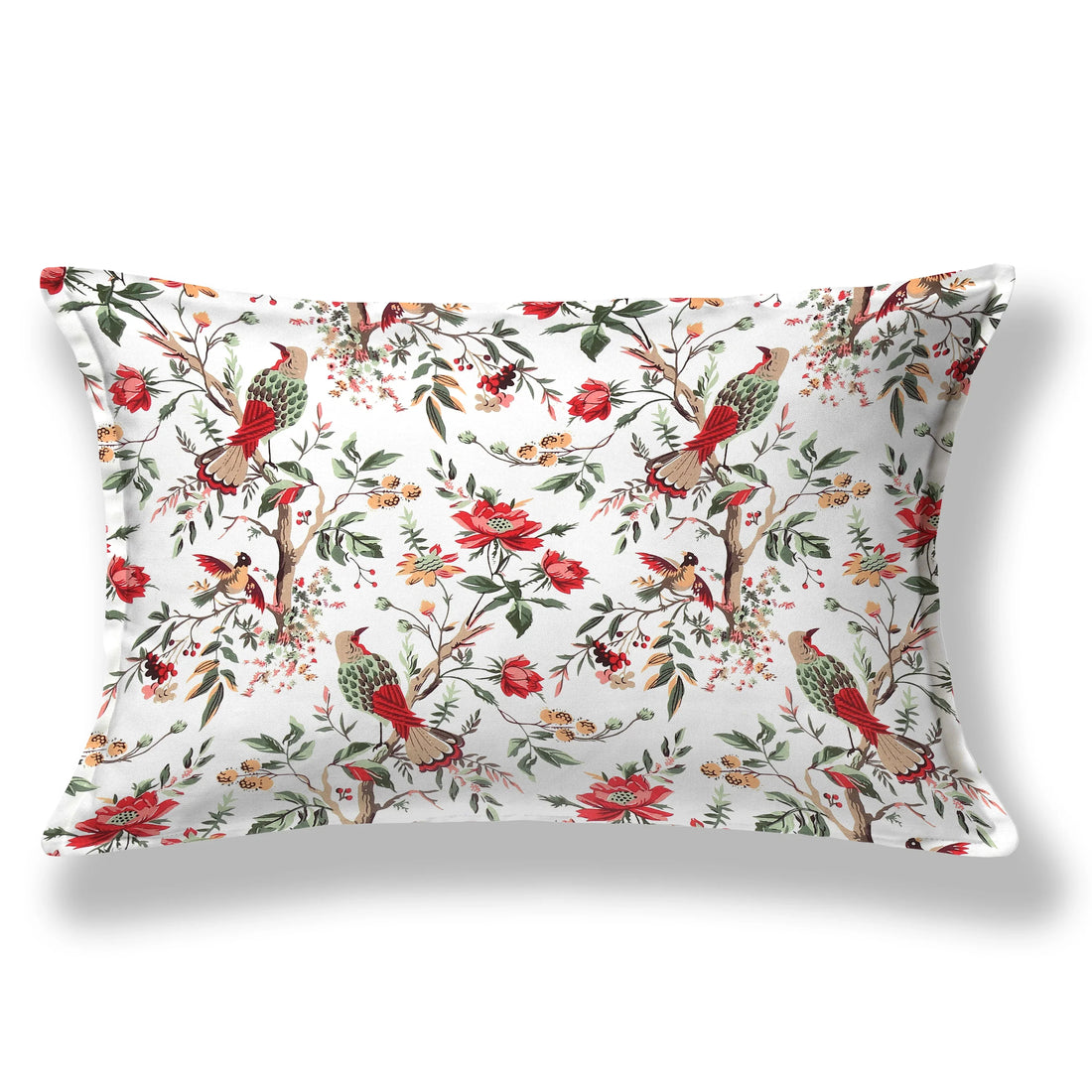 Flying Petals Hand Block Printed Cotton Single Bedsheet | 60x90 inches