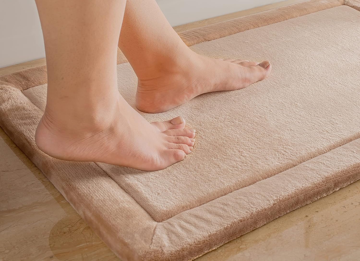 Sandy Shore memory foam super soft anti-slip bath mat 40x60 cm machine washable