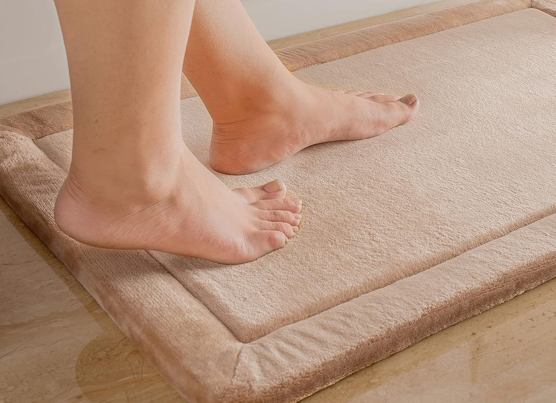 Sandy Shore memory foam super soft anti-slip bath mat 40x60 cm machine washable