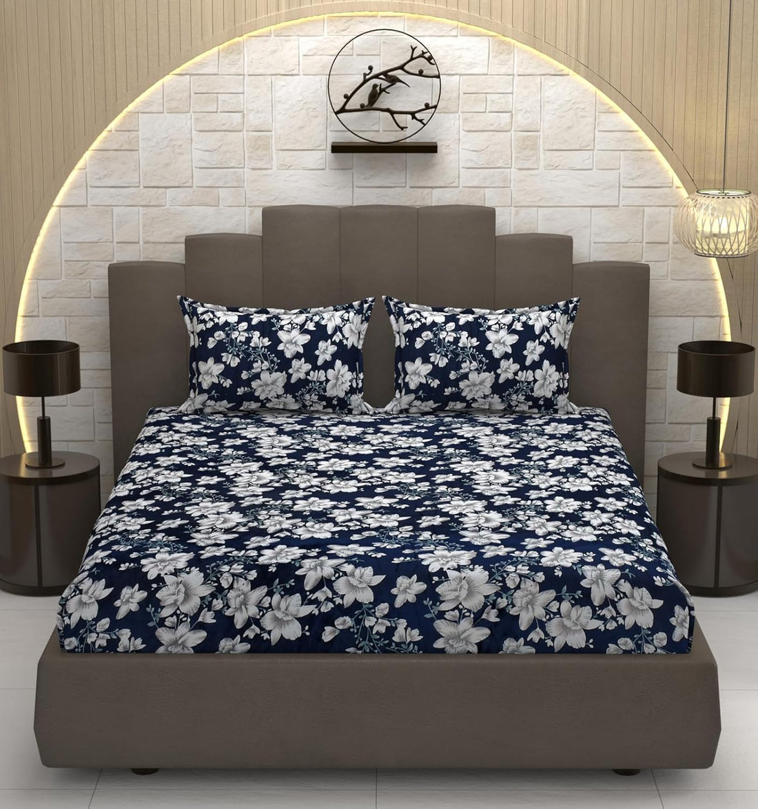 Bloom Warmth wine flannel elastic fitted king bedsheet 78x72x8 with 2 pillow covers winter bedding