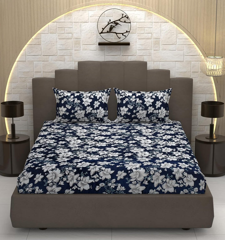 Bloom Warmth wine flannel elastic fitted king bedsheet 78x72x8 with 2 pillow covers winter bedding