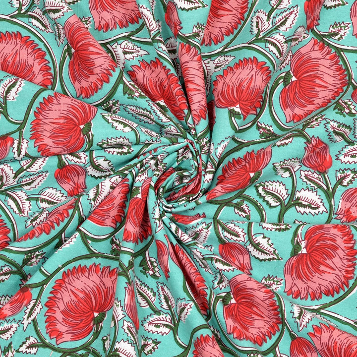 Turquoise Glow Cotton Pillow Cover Set of 2 (17x28 in)