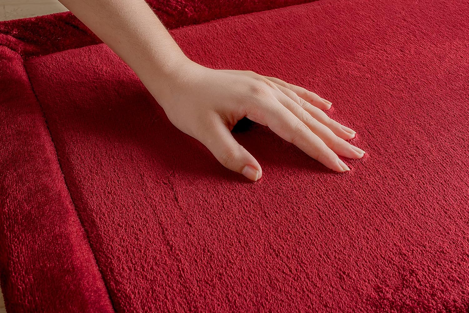 Crimson Tide Memory Foam All-Purpose Super Soft Anti-Slip Bath Mat, Machine Washable (Maroon, 40x60 cm)