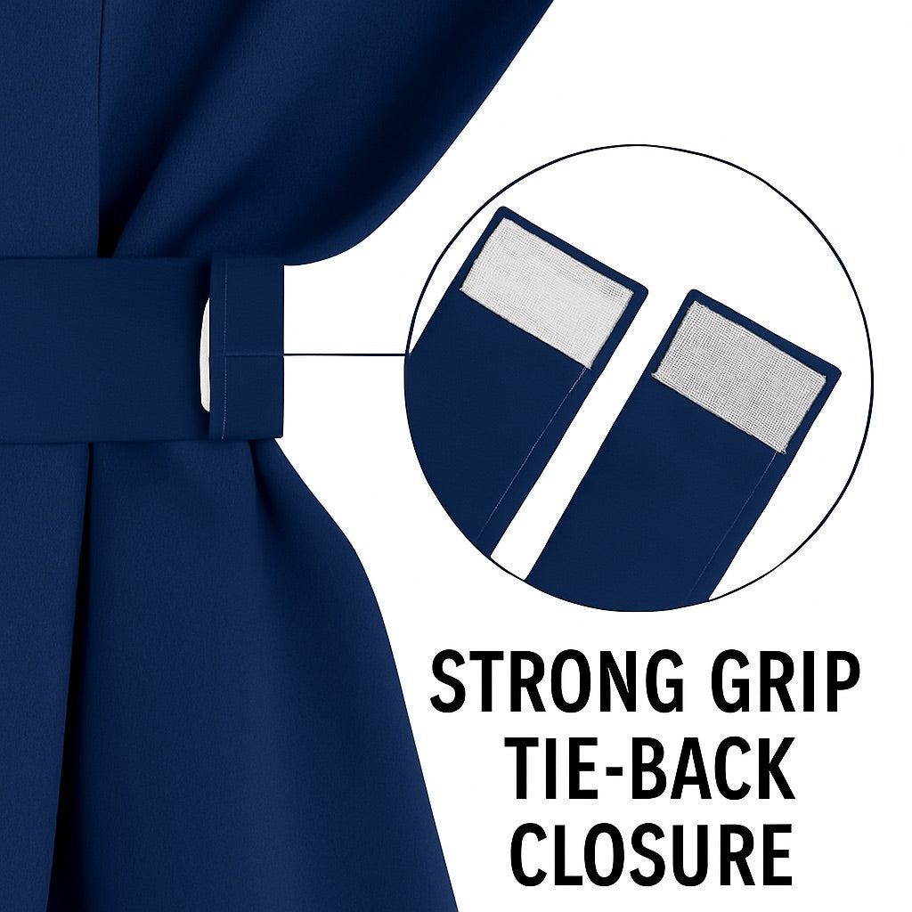 Royal Drape 7 Feet Blackout Curtains for Door & Window | 100% Polyester | Light & Noise Blocking