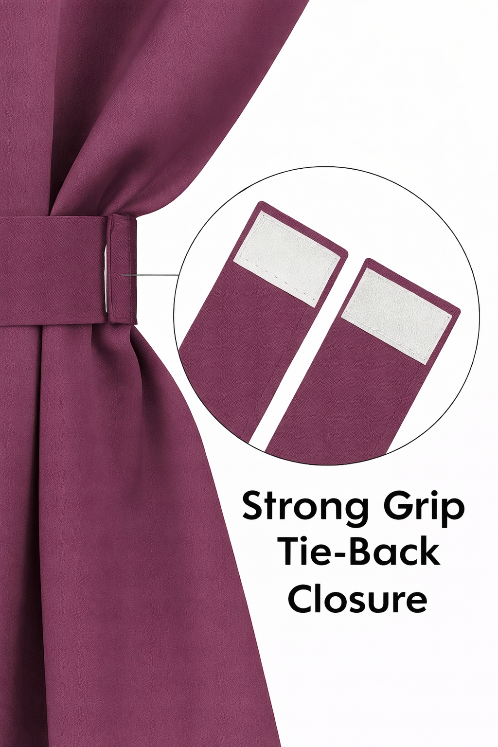Berry Drape 7 Feet Blackout Curtains for Door & Window | 100% Polyester | Light & Noise Blocking