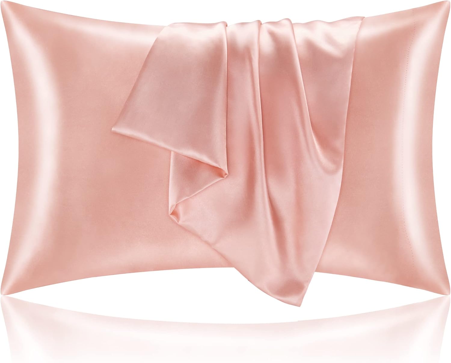 Buckingham Blush Luxury Cotton Satin King Size Bedsheet 90x108 Inches with 2 Pillow Covers 20x30 Inches | Soft, Glossy & Elegant | Solid Finish