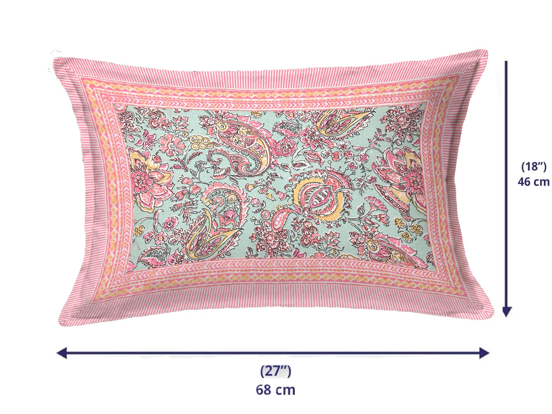Petal Glow Cotton Pillow Cover Set of 2 (17x28 in)