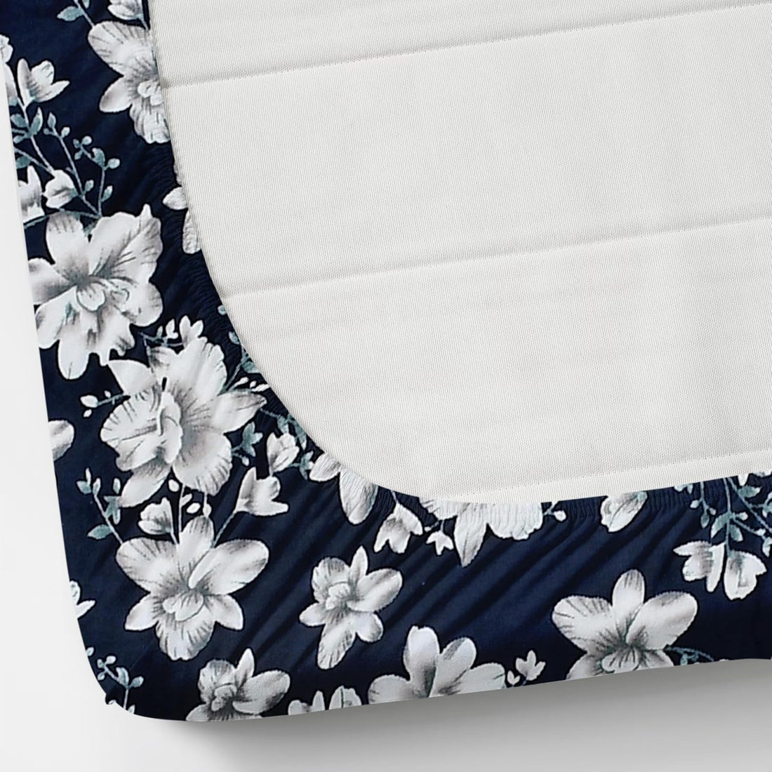 Bloom Warmth Flannel Elastic Fitted King Bedsheet (78×72×8 Inch) with 2 Pillow Covers (18×28 Inch) | Soft & Cozy Winter Bedding