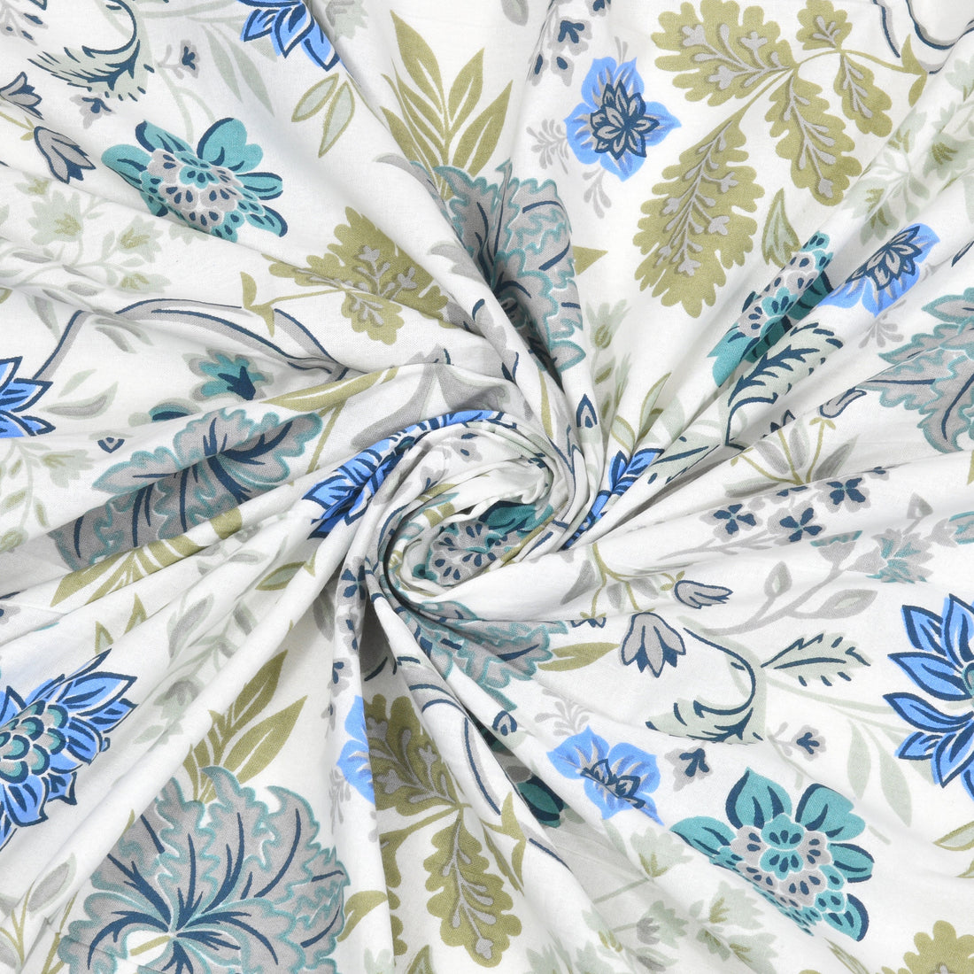 Neel Gagan Fulwari Hand Block Printed Cotton King Bedsheet Set | 90×108 | 240 TC