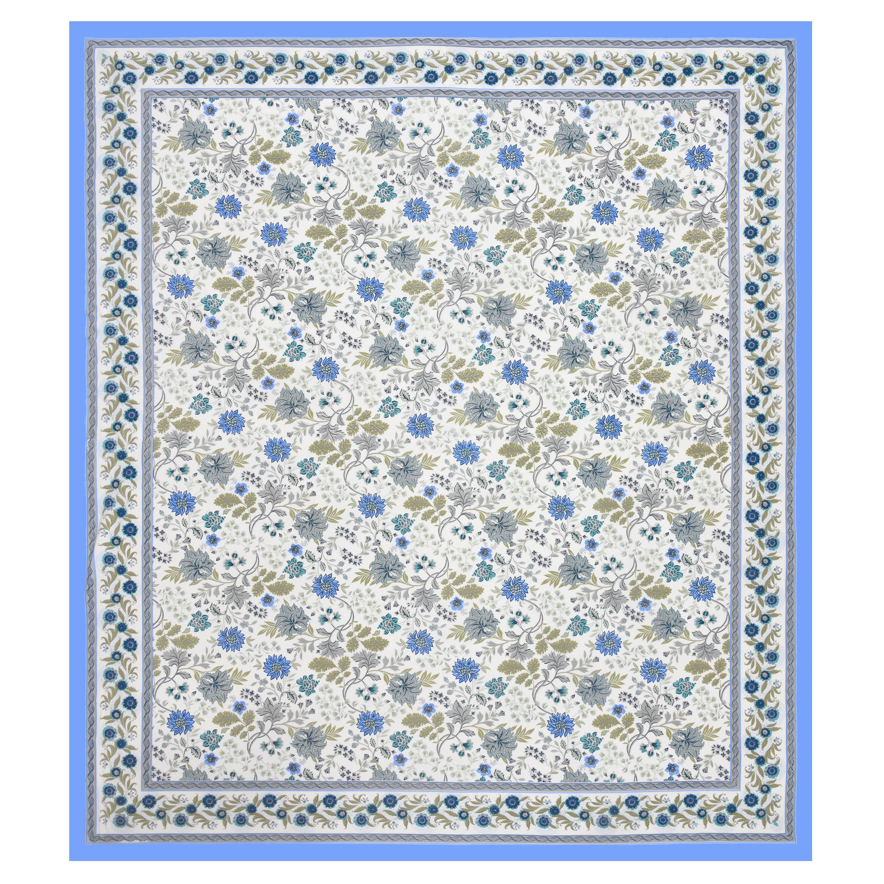 Neel Gagan Fulwari Hand Block Printed Cotton King Bedsheet Set | 90×108 | 240 TC