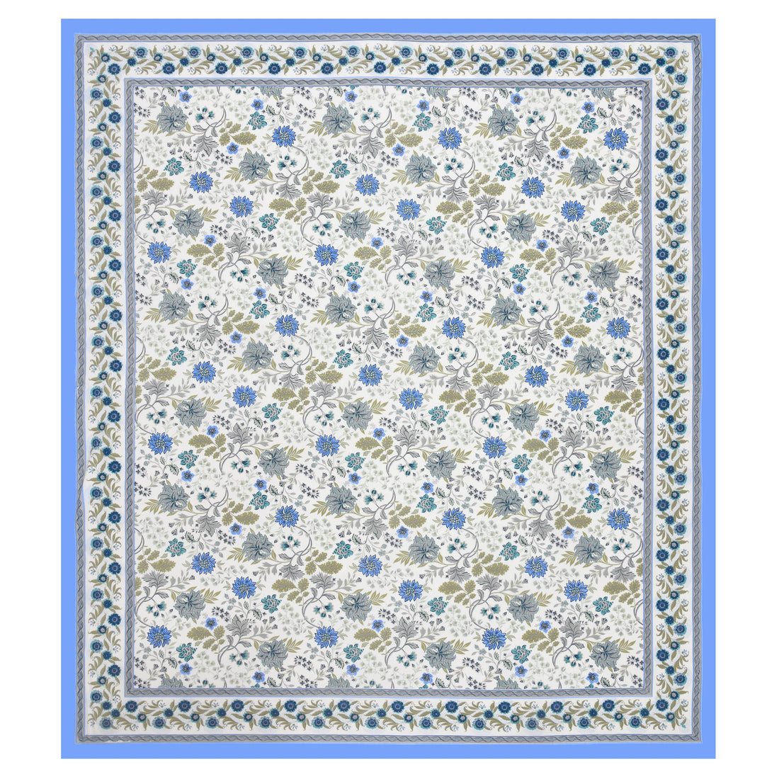 Neel Gagan Fulwari Hand Block Printed Cotton King Bedsheet Set | 90×108 | 240 TC