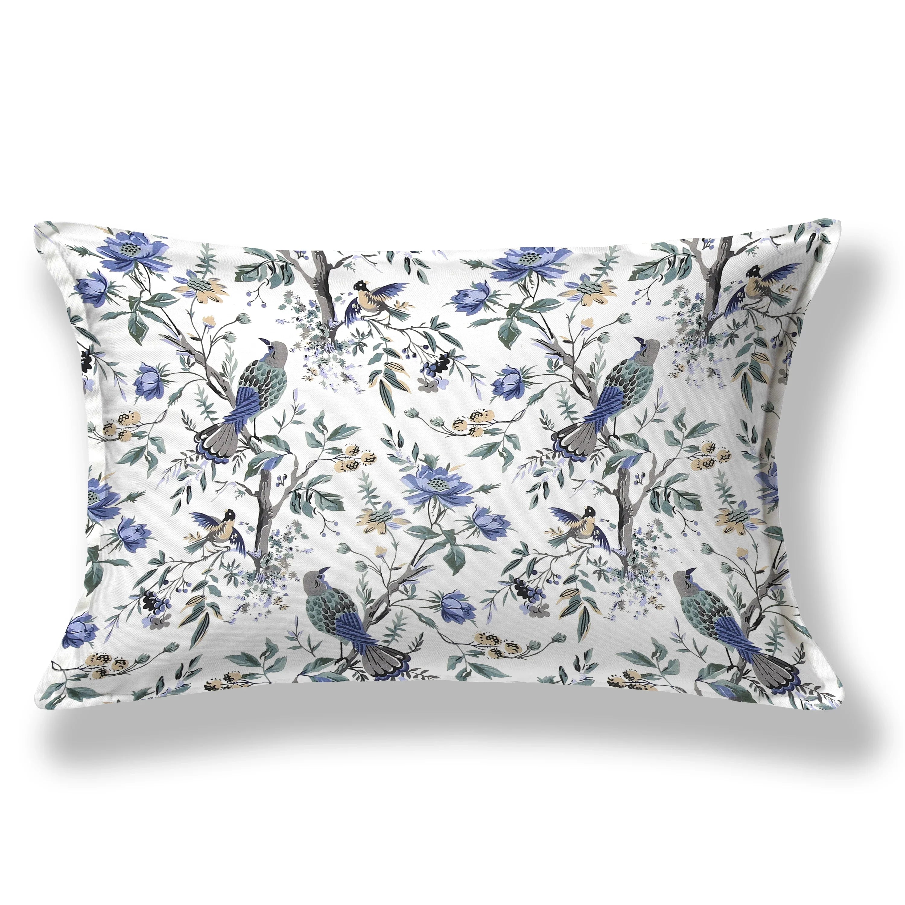 Skyfall Petals Hand Block Printed Cotton Single Bedsheet | 60x90 inches