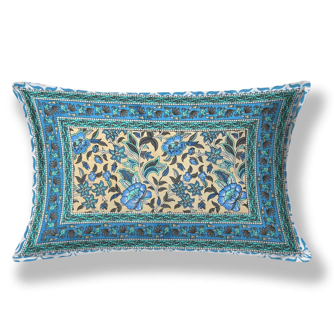 Tropical Hand Block Printed Cotton Single Bedsheet | 60x90 inches